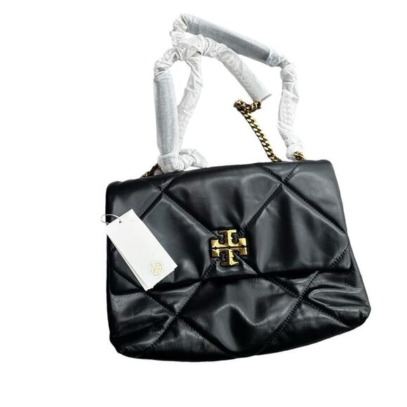 Tory Burch Kira Diamond Quilt Pave Concertible Shoulder Dust Bag OS NWT - Picture 8 of 13